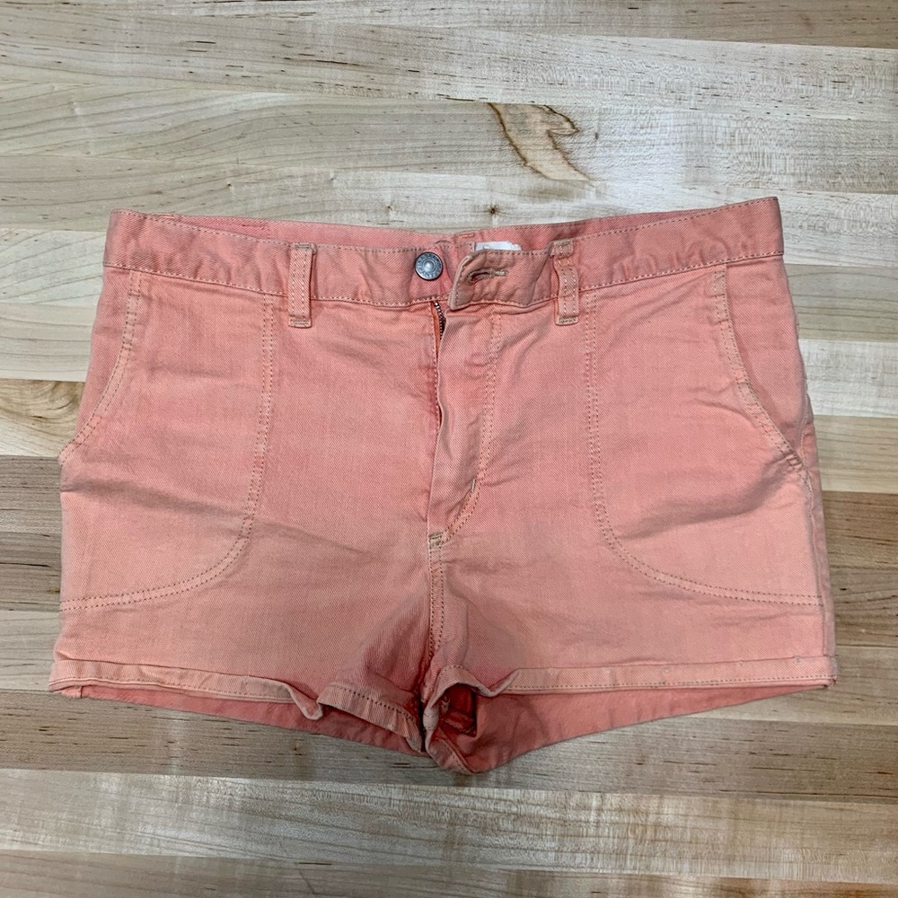 Isabel Marant ETOILE Cotton Twill Shorts Pink Peach